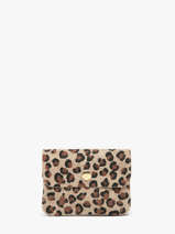Portemonnee Velvet Leopardo Leder Milano Bruin velvet leopardo VL23092